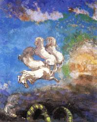 Odilon Redon Apollo's Chariot oil painting image
